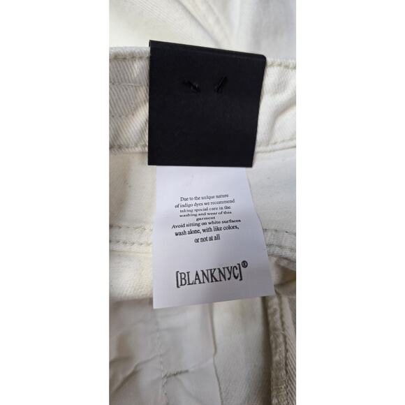 Blank NYC The Reeve Sunflower Floral Embroidered White Denim Shorts 27 New w Tag - Picture 9 of 14